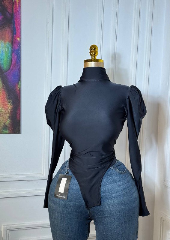 SATIN BACKLESS BODYSUIT