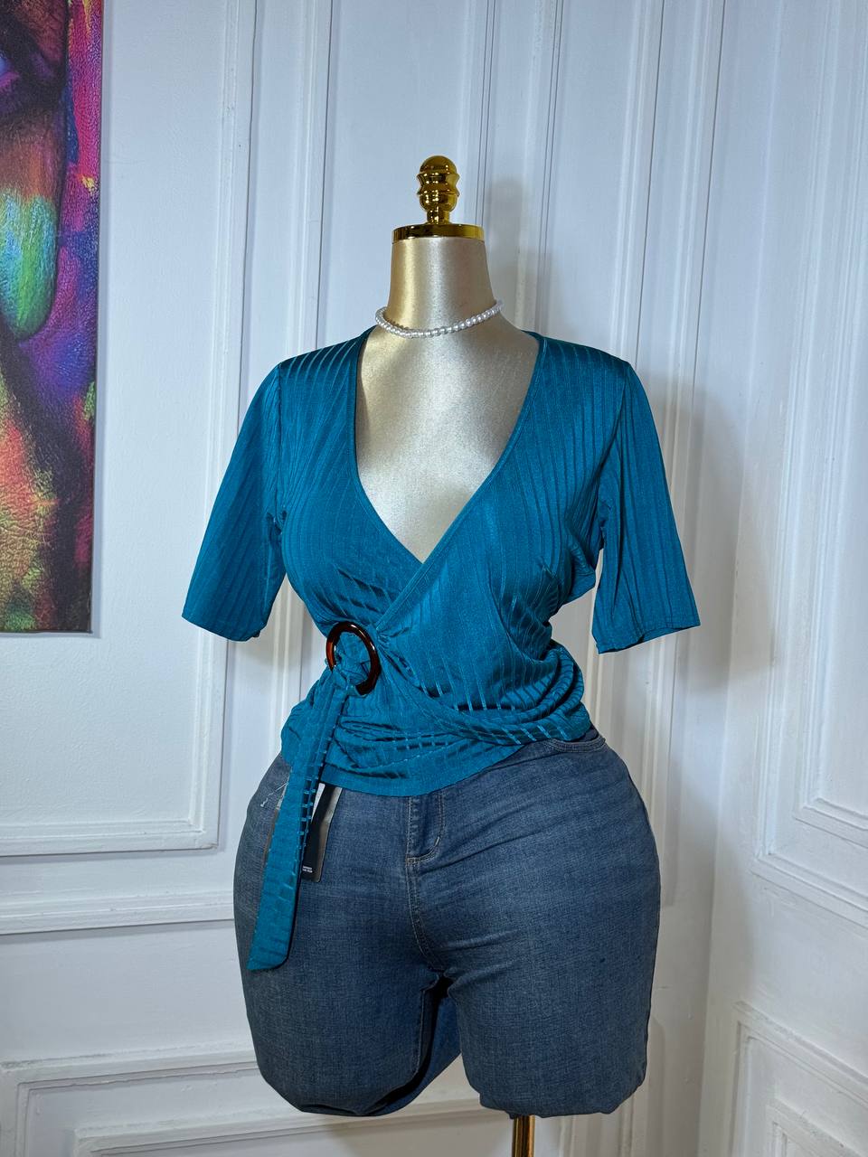 MINT WEAVER TOP