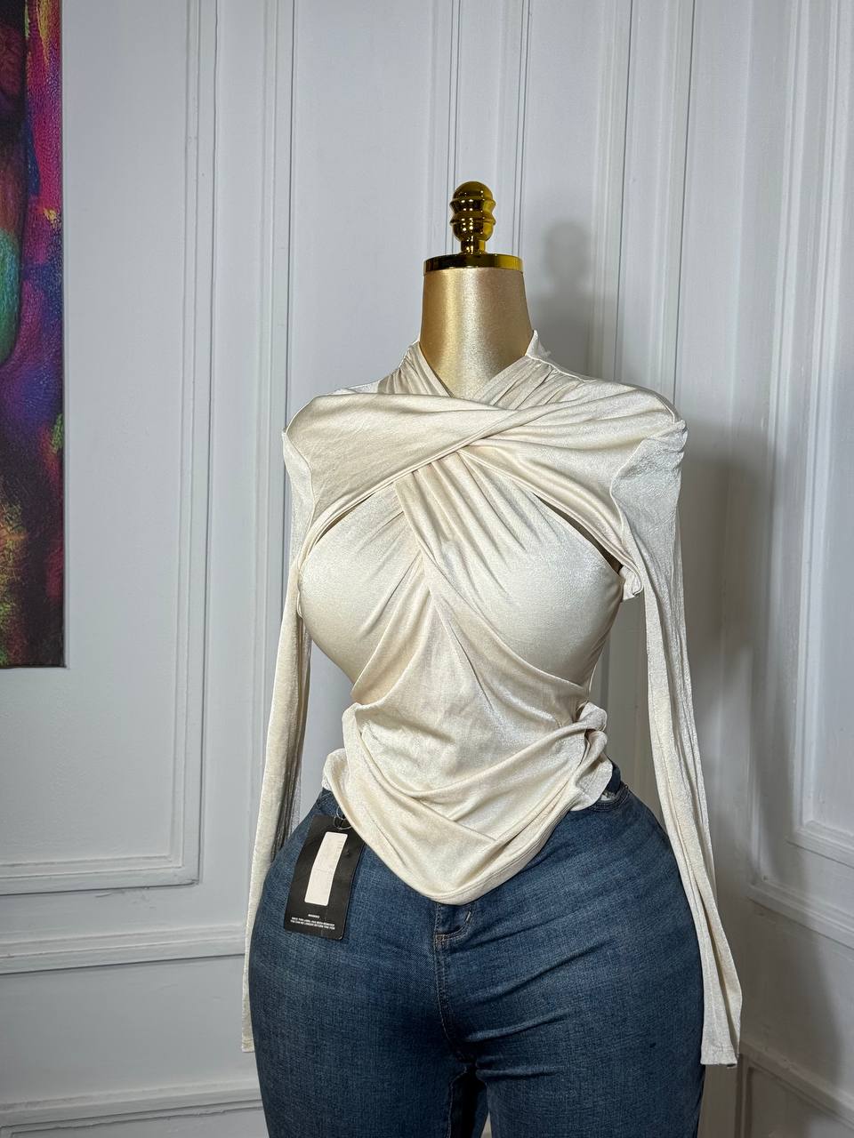 BRIELLE CREAM TOP