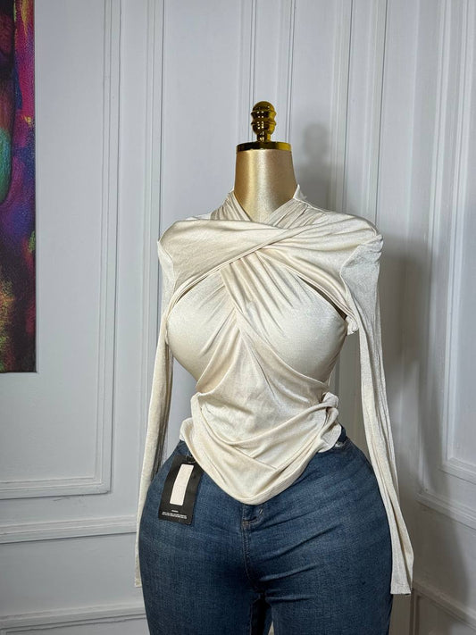 BRIELLE CREAM TOP