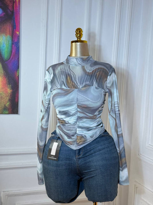 VEIL HONEY MESH TOP