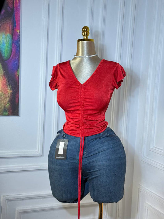 SMOCK STRINGS TOP