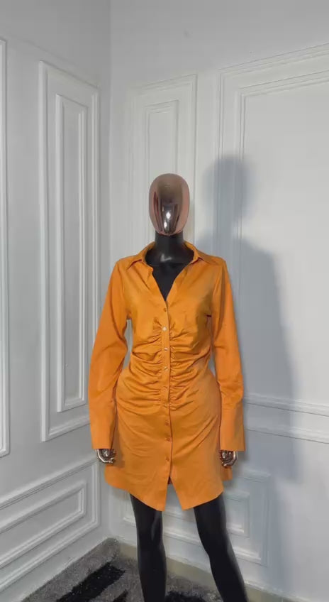 Trend Setter Orange Dress