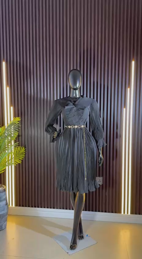 PLEAT DRESS UK 8/10