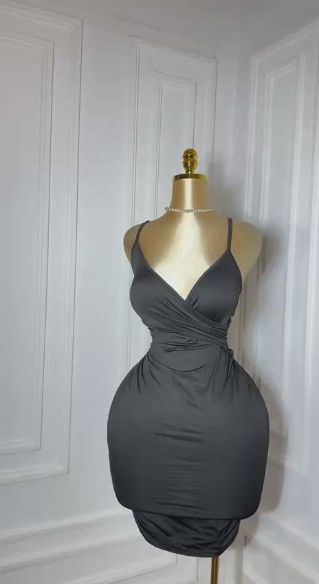 Black Snow Flakes Dress