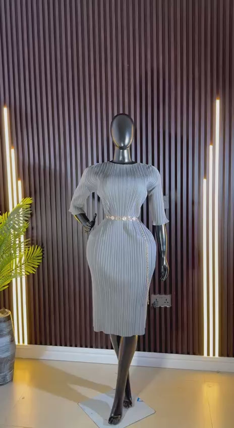 MIYAKI GREY DRESS UK 8/14