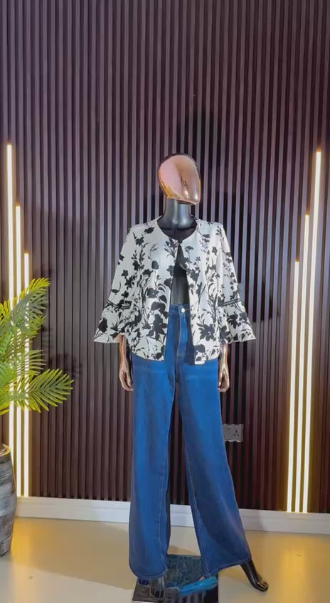 FLORAL JACKET UK 16
