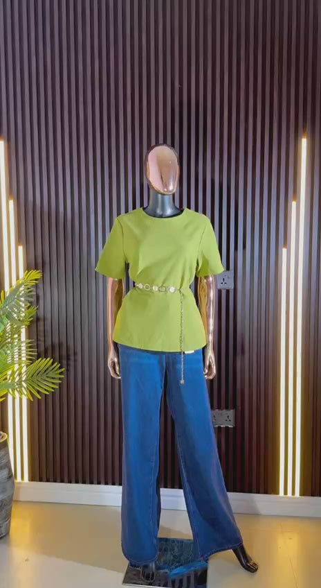 LEMON PEPLUM UK 14/S16